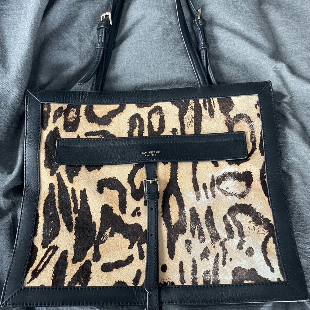 Isaac Mizrahi leopard print bag